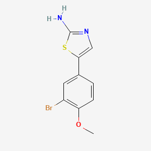 molecular formula C10H9BrN2OS B7723627 5-(3-Bromo-4-methoxyphenyl)thiazol-2-ylamine CAS No. 764710-12-5
