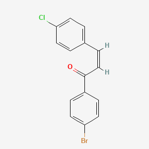 molecular formula C15H10BrClO B7723652 1-(4-Bromophenyl)-3-(4-chlorophenyl)prope-none 