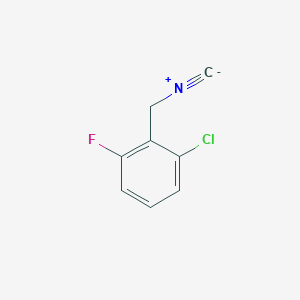 molecular formula C8H5ClFN B7723773 1-Chloro-3-fluoro-2-(isocyanomethyl)benzene CAS No. 730964-52-0