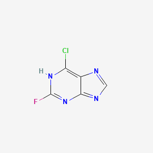 molecular formula C5H2ClFN4 B7723777 CID 446457 