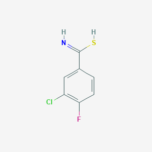 3-chloro-4-fluorobenzenecarboximidothioic acid