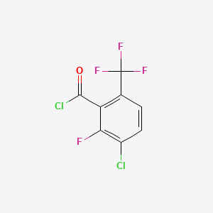 molecular formula C8H2Cl2F4O B7723786 3-Chloro-2-fluoro-6-(trifluoromethyl)benzoyl chloride CAS No. 261763-04-6