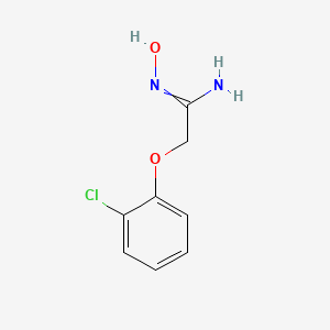 molecular formula C8H9ClN2O2 B7723825 Ethanimidamide,2-(2-chlorophenoxy)-N-hydroxy- 