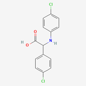 (4-Chloro-phenyl)-(4-chloro-phenylamino)-acetic acid
