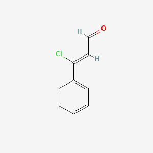 molecular formula C9H7ClO B7723899 CINNAMALDEHYDE, beta-CHLORO- CAS No. 40133-53-7