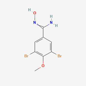 molecular formula C8H8Br2N2O2 B7724004 (Z)-3,5-dibromo-N'-hydroxy-4-methoxybenzimidamide 