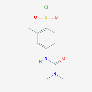 molecular formula C10H13ClN2O3S B7724095 4-(3,3-Dimethylureido)-2-methylbenzenesulfonyl chloride CAS No. 36627-52-8