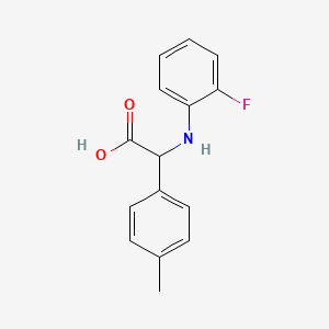molecular formula C15H14FNO2 B7724149 (2-Fluoro-phenylamino)-p-tolyl-acetic acid CAS No. 725252-97-1