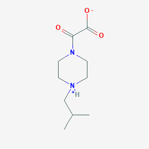 2-[4-(2-Methylpropyl)piperazin-4-ium-1-yl]-2-oxoacetate