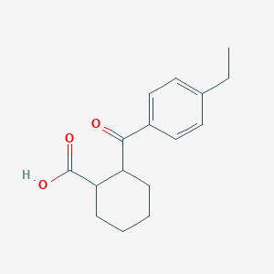 molecular formula C16H20O3 B7724350 2-(4-ethylbenzoyl)cyclohexane-1-carboxylic Acid CAS No. 887594-03-8