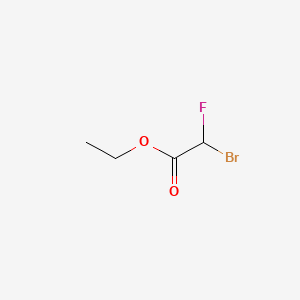molecular formula C4H6BrFO2 B7724353 Ethyl bromofluoroacetate CAS No. 10-35-5