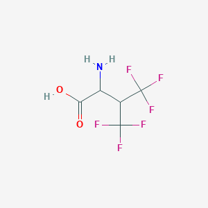 molecular formula C5H5F6NO2 B7724366 2-Amino-4,4,4-trifluoro-3-(trifluoromethyl)butanoic acid CAS No. 759-12-6