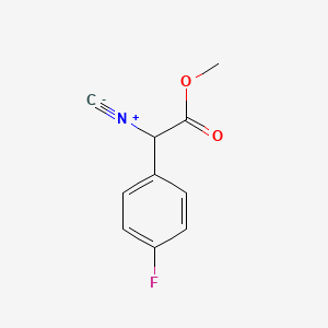 molecular formula C10H8FNO2 B7724401 2-Isocyano-2-(4-fluorophenyl) acetic acid methyl ester 