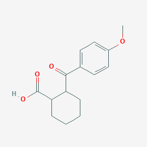 molecular formula C15H18O4 B7724442 2-(4-Methoxybenzoyl)cyclohexanecarboxylic acid CAS No. 6966-15-0