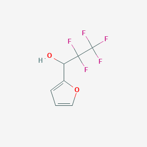 molecular formula C7H5F5O2 B7724505 2,2,3,3,3-Pentafluoro-1-furan-2-yl-propanol CAS No. 722491-60-3