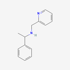 molecular formula C14H16N2 B7724537 1-苯基-N-(吡啶-2-甲基)乙胺 CAS No. 202199-03-9