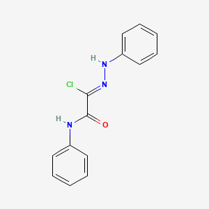 molecular formula C14H12ClN3O B7724538 (1Z)-2-Anilino-2-oxo-N-phenylethanehydrazonoyl chloride 