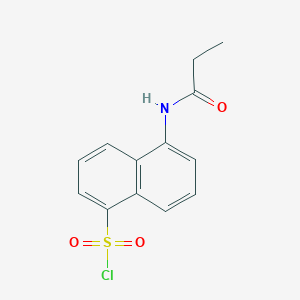 molecular formula C13H12ClNO3S B7724600 5-Propionylamino-naphthalene-1-sulfonyl chloride CAS No. 728864-92-4