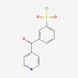 molecular formula C12H8ClNO3S B7724623 3-(pyridine-4-carbonyl)benzenesulfonyl Chloride CAS No. 680618-21-7