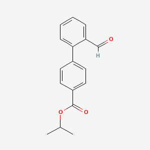 molecular formula C17H16O3 B7724793 2'-Formyl-biphenyl-4-carboxylic acid isopropyl ester 