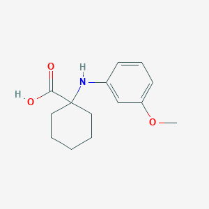 molecular formula C14H19NO3 B7724835 1-(3-Methoxy-phenylamino)-cyclohexanecarboxylic acid 
