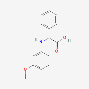 molecular formula C15H15NO3 B7724841 (3-Methoxy-phenylamino)-phenyl-acetic acid 