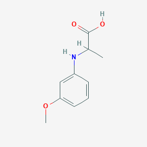 molecular formula C10H13NO3 B7724846 2-(3-Methoxy-phenylamino)-propionic acid 
