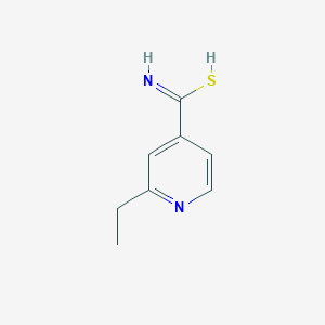 molecular formula C8H10N2S B7725050 2-ethylpyridine-4-carboximidothioic acid 