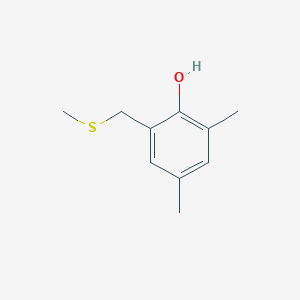 B077251 2,4-Dimethyl-6-[(methylsulfanyl)methyl]phenol CAS No. 10341-45-4