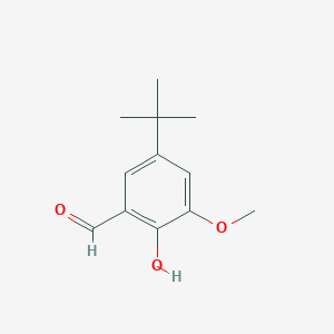 molecular formula C12H16O3 B7725250 5-Tert-butyl-2-hydroxy-3-methoxybenzaldehyde 
