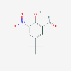 molecular formula C11H13NO4 B7725263 5-tert-Butyl-2-hydroxy-3-nitro-benzaldehyde 