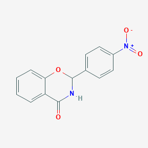 molecular formula C14H10N2O4 B7725301 2-(4-Nitrophenyl)-2H-benzo[e][1,3]oxazin-4(3H)-one 