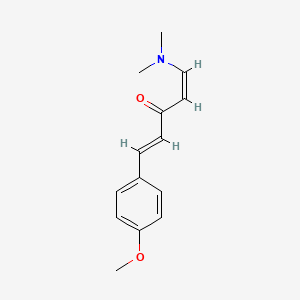 molecular formula C14H17NO2 B7725323 (1Z,4E)-1-(dimethylamino)-5-(4-methoxyphenyl)penta-1,4-dien-3-one 