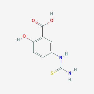 2-Hydroxy-5-thioureidobenzoic acid