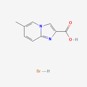 molecular formula C9H9BrN2O2 B7725400 6-Methylimidazo[1,2-a]pyridine-2-carboxylic acid hydrobromide 