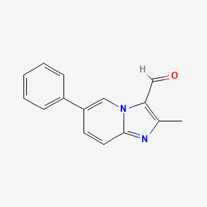 molecular formula C15H12N2O B7725431 2-Methyl-6-phenylimidazo[1,2-a]pyridine-3-carbaldehyde CAS No. 728864-59-3