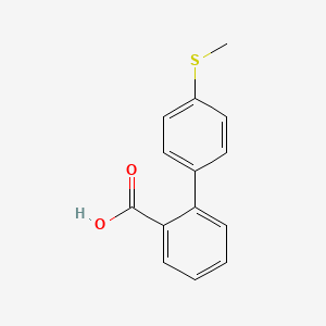molecular formula C14H12O2S B7725484 4'-Methylsulfanyl-biphenyl-2-carboxylic acid 