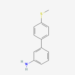 molecular formula C13H13NS B7725487 4'-(Methylsulfanyl)[1,1'-biphenyl]-3-amine CAS No. 728918-96-5
