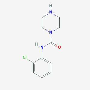 molecular formula C11H14ClN3O B7725584 N-(2-氯苯基)哌嗪-1-甲酰胺 