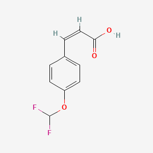 (2Z)-3-[4-(difluoromethoxy)phenyl]prop-2-enoic acid