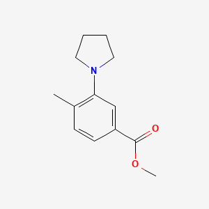 Methyl 4-methyl-3-(pyrrolidin-1-yl)benzoate