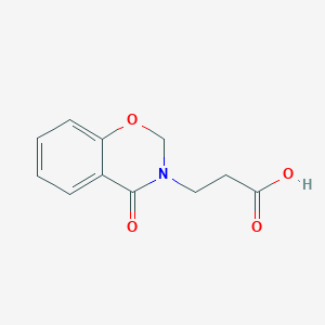 molecular formula C11H11NO4 B7725735 3-(4-Oxo-2H-benzo[e][1,3]oxazin-3(4H)-yl)propanoic acid 