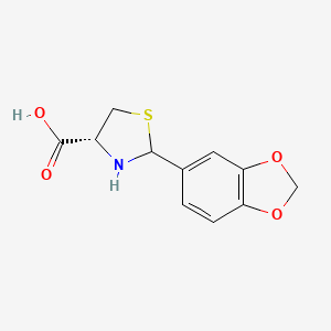 (4R)-2-(1,3-benzodioxol-5-yl)-1,3-thiazolidine-4-carboxylic acid