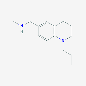 molecular formula C14H22N2 B7725767 N-methyl-1-(1-propyl-1,2,3,4-tetrahydroquinolin-6-yl)methanamine 