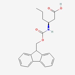 molecular formula C21H23NO4 B7725864 (3s)-3-{[(9h-Fluoren-9-ylmethoxy)carbonyl]amino}hexanoic acid 