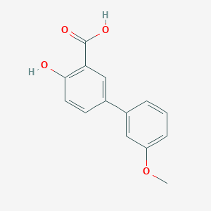 molecular formula C14H12O4 B7725882 4-Hydroxy-3'-methoxy[1,1'-biphenyl]-3-carboxylic acid 