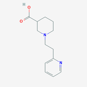 1-(2-(Pyridin-2-yl)ethyl)piperidine-3-carboxylic acid