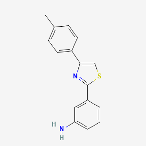 molecular formula C16H14N2S B7725956 3-(4-(p-Tolyl)thiazol-2-yl)aniline 