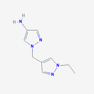 1-[(1-ethyl-1H-pyrazol-4-yl)methyl]-1H-pyrazol-4-amine