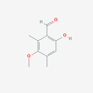 molecular formula C10H12O3 B7726073 6-Hydroxy-3-methoxy-2,4-dimethylbenzaldehyde 